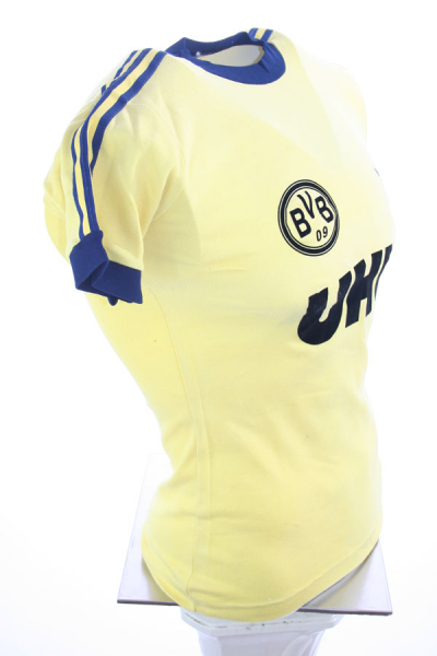 Adidas Borussia Dortmund Trikot 8 Zorc 1982/83 UHU heim BVB gelb schwarz Herren S
