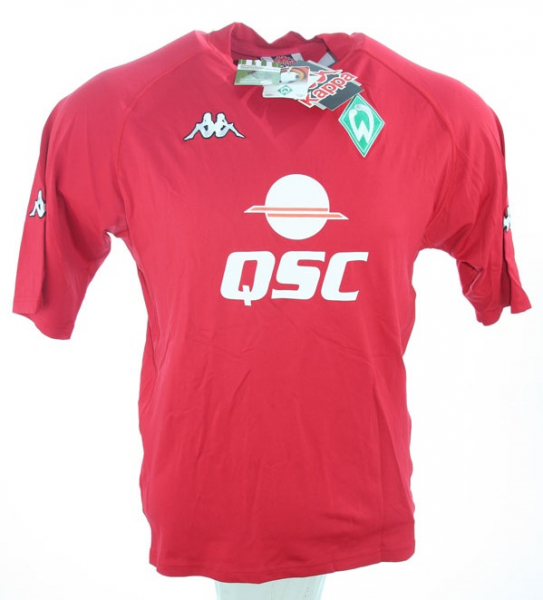 Kappa SV Werder Bremen Trikot 32 Aílton 2000/01 QSC Event Neu Rot Herren XL/XXL