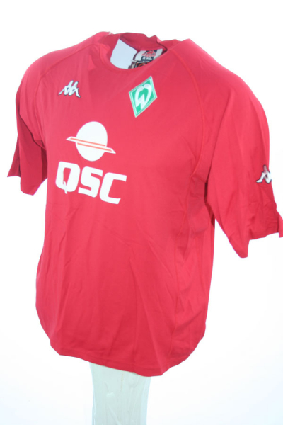 Kappa SV Werder Bremen Trikot 32 Aílton 2000/01 QSC Event Neu Rot Herren XL/XXL