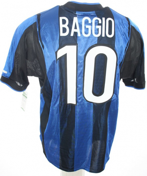 Nike Inter Mailand Trikot 10 Roberto Baggio 1999/2000 Pirelli Herren L