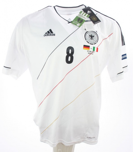 Adidas Deutschland Trikot 8 Mesut Özil Euro 2012 DFB Heim Weiß Patches Herren XL