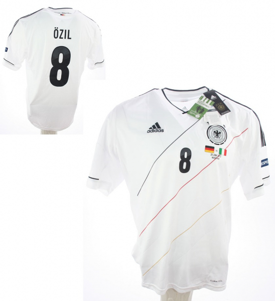 Adidas Deutschland Trikot 8 Mesut Özil Euro 2012 DFB Heim Weiß Patches Herren XL