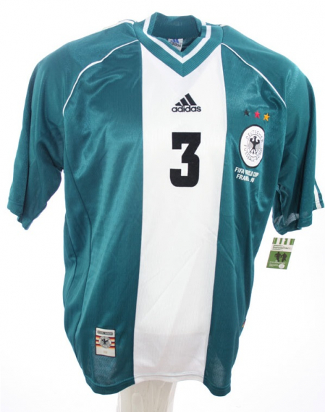 Adidas Deutschland Trikot 3 jörg Heinrich WM 1998 Away DFB Neu Herren XL