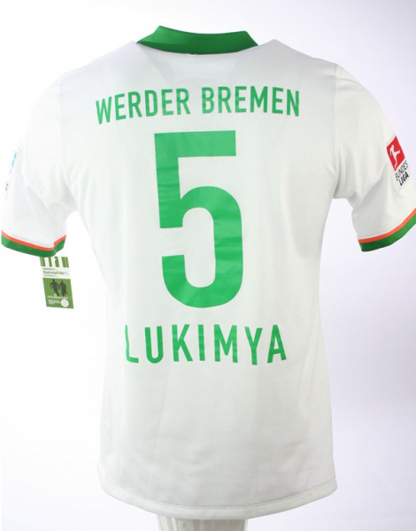 Nike SV Werder Bremen Trikot 5 Assani Lukimya 2014/15 Matchworn Away Herren XL
