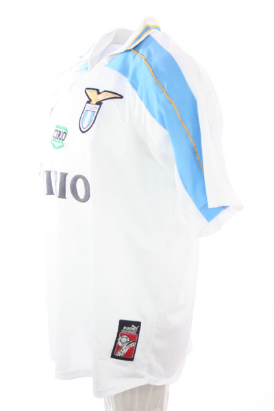Puma Lazio Rom Trikot 9 Marcelo Salas 1999/2000 away Weiß/Blau Herren L/XL