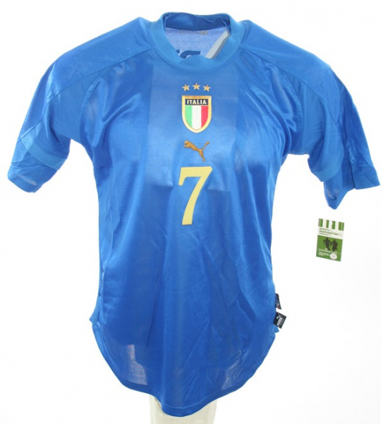 Puma Italia camiseta 7 Alessandro Del Piero Euro 2004 azul senor L or XL