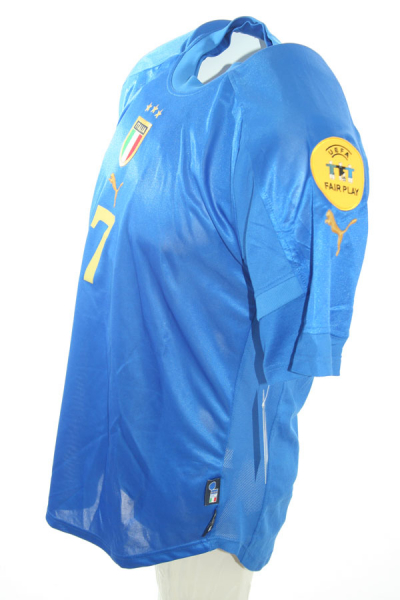 Puma Italia camiseta 7 Alessandro Del Piero Euro 2004 azul senor L or XL