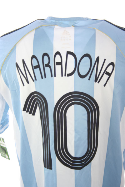 Adidas Argentinien Trikot 10 Diego Maradona WM 2006 Heim Herren M oder XL