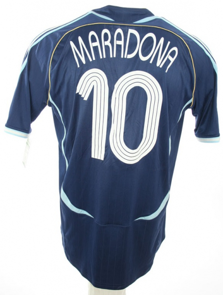 Adidas Argentinien Trikot 10 Diego Maradona WM 2006 Away Auswärts Herren XL
