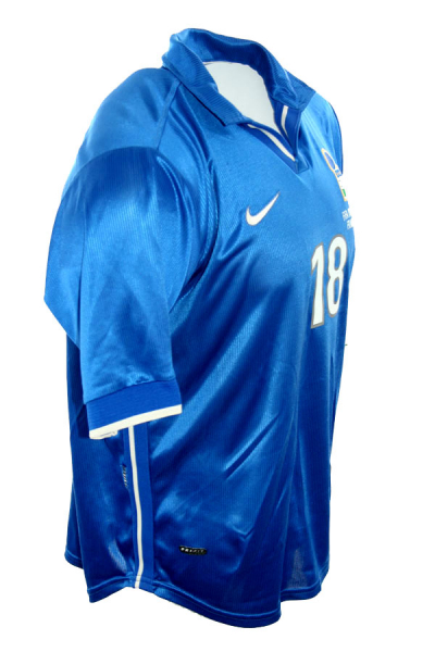 Nike Italien Trikot 18 Roberto Baggio WM 1998 Blau Heim Herren S/M/L/XL und Kinder 164-176 cm