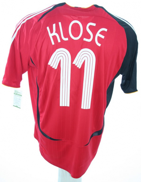 Adidas Deutschland Trikot 11 Miroslav klose WM 2006 Away rot DfB Herren S-M/M/L/XL