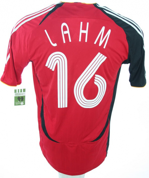 Adidas Deutschland Trikot 16 Philipp Lahm WM 2006 Away rot DFB Herren M/L/XL