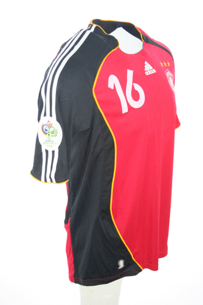 Adidas Deutschland Trikot 16 Philipp Lahm WM 2006 Away rot DFB Herren M/L/XL