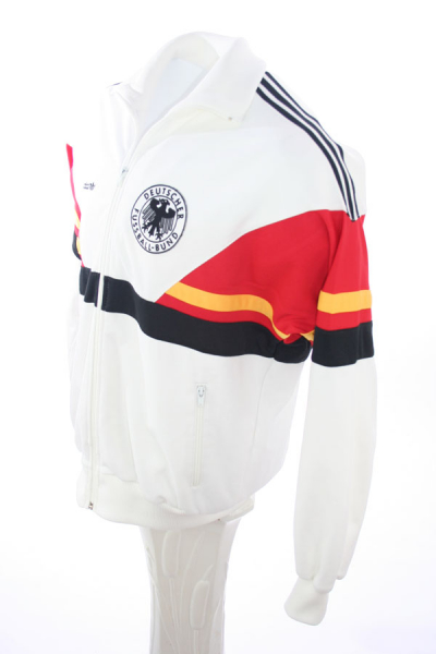 Adidas Alemania chaqueta 1986 jersey camiseta blanco señor XL
