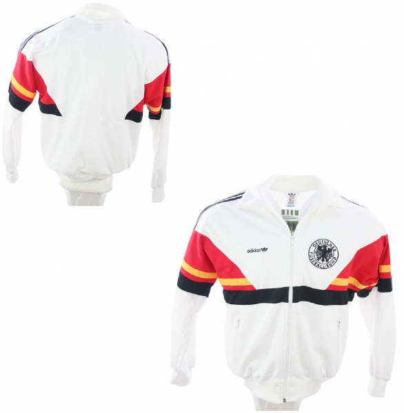 Adidas Alemania chaqueta 1986 jersey camiseta blanco señor XL