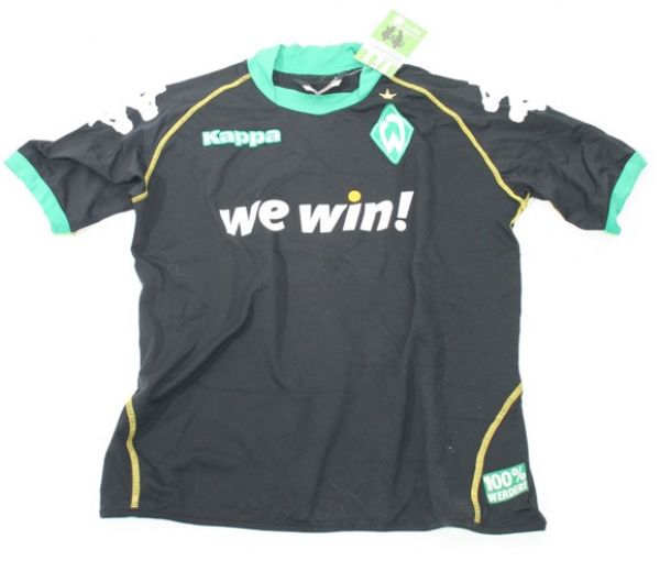 Kappa SV Werder Bremen Trikot 4 Naldo 2006/07 Event Schwarz We-Win Herren S-M 176cm