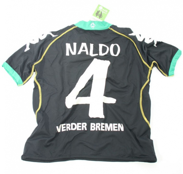 Kappa SV Werder Bremen Trikot 4 Naldo 2006/07 Event Schwarz We-Win Herren S-M 176cm