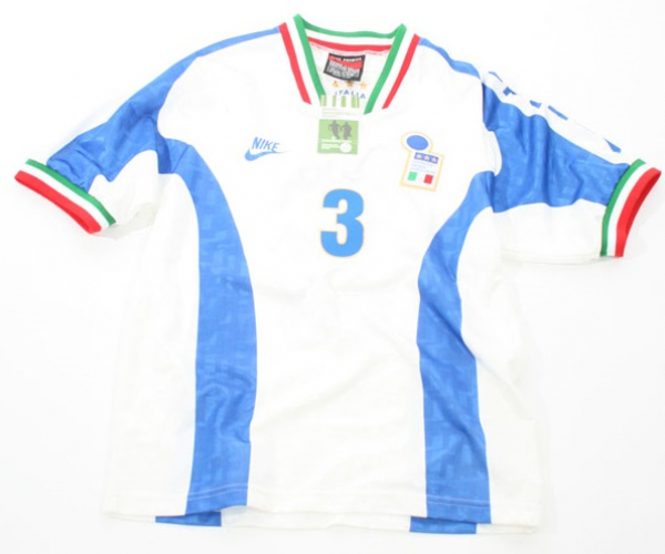 Nike Italien Trikot 3 Paolo Maldini quali Euro 1996 1995/96 away weiß Herren L