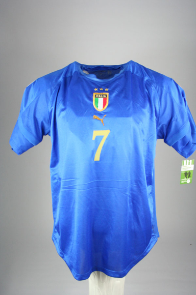 Puma Italia camiseta 7 Alessandro Del Piero Euro 2004 azul senor L or XL