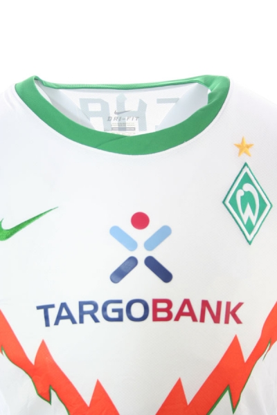 Nike SV Werder Bremen Trikot 2 Thomas Schaaf 2010/11 Auswärts weiß Herren S-M 176cm