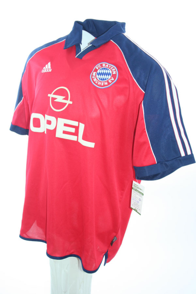 Adidas FC Bayern München Trikot 14 Mario Basler 2000/01 Opel rot Herren XL