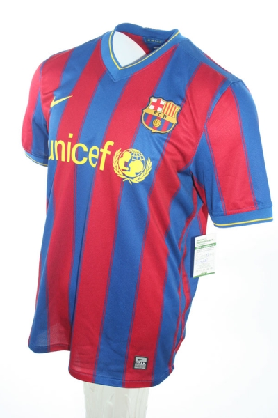 Nike FC Barcelona Trikot 10 Lionel Messi 2009/10 CL Sieger Unicef Heim Herren L