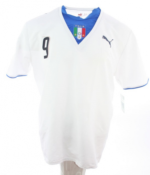 Puma Italien Trikot Italia 9 Luca Toni WM 2006 Weltmeister away weiß Herren XL