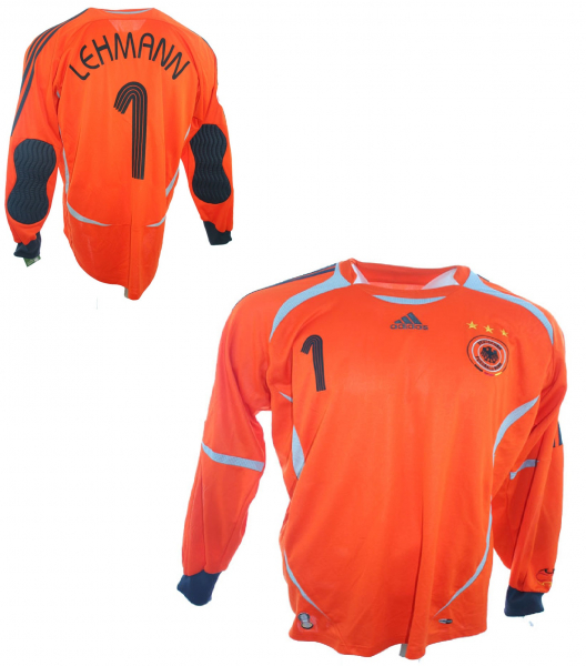 Adidas Deutschland Torwart Trikot 1 Jens Lehmann 2006 WM DFB Orange Herren XL