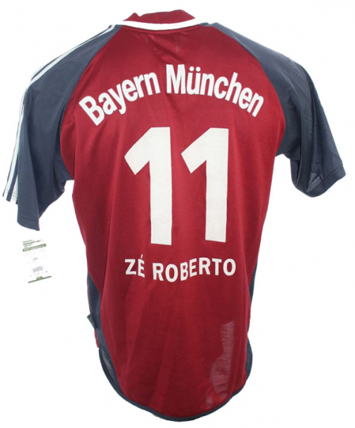 Adidas FC Bayern München camiseta 11 Ze-Roberto 2002/03 T-Mobile senor M