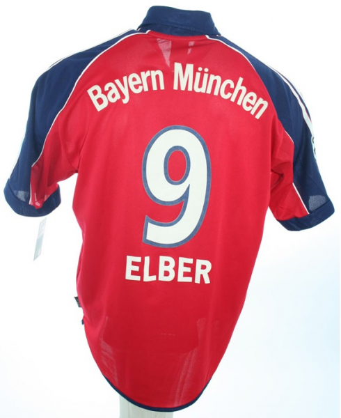 Adidas FC Bayern München Trikot 9 Giovane Elber 2000/01 Opel Herren S