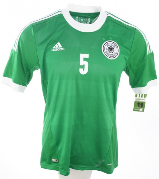 Adidas Germany jersey 5 Mats Hummels 2012 away green men's S