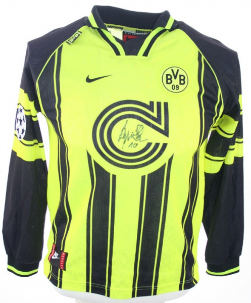 Nike Borussia Dortmund Trikot 10 Andreas Möller 1996/97 CL Continentale BVB Herren S-M 176cm