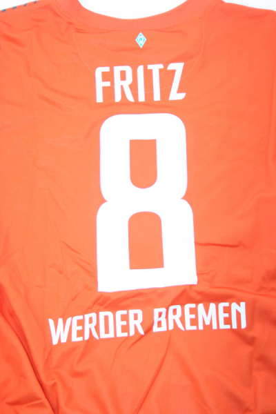 Nike SV Werder Bremen Trikot 8 Clemens Fritz 2011/12 Away SVW Orange Herren S-M 164cm-176cm
