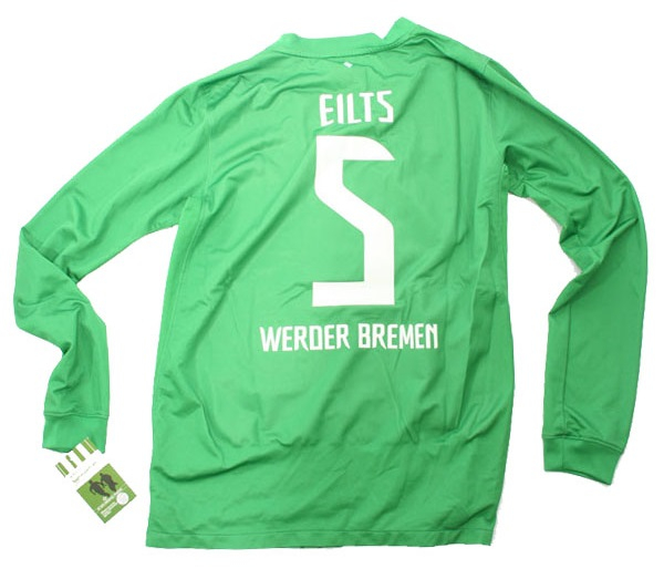 Nike SV Werder Bremen Trikot 5 Dieter Eilts 2011/12 Grün heim Herren S-M 176cm