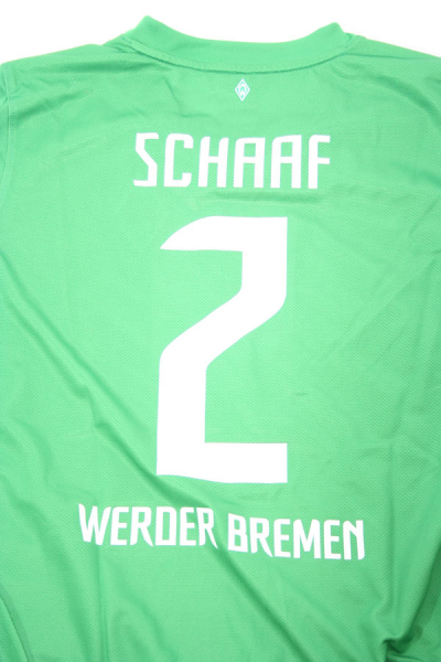 Nike SV Werder Bremen camiseta 2 Thomas Schaaf 2011/12 verde home men's S-M 176cm