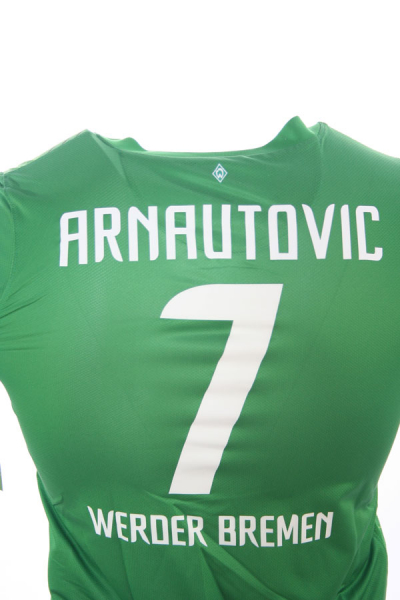 Nike SV Werder Bremen camiseta 7 Marko Arnautovic 2011/12 verde home men's 164cm-176cm