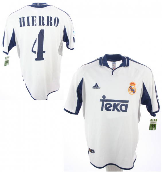 Adidas Real Madrid Trikot 4 Fernando Hierro 2000/01 Teka Heim Herren XL