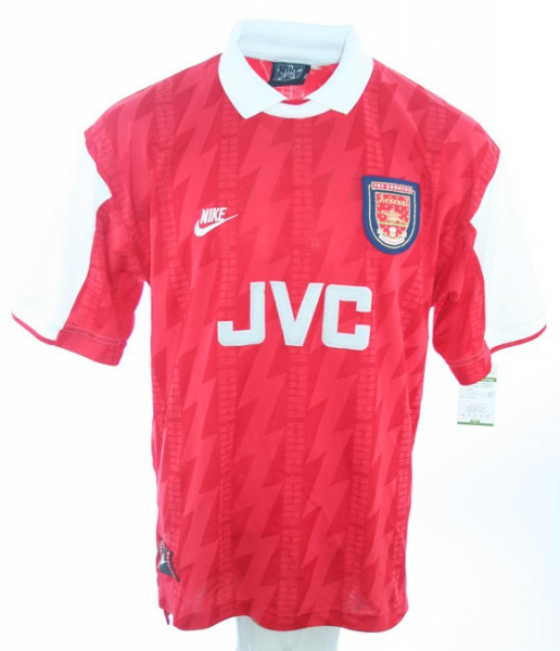 Nike Arsenal London Trikot 10 Dennis Bergkamp 1995/96 JVC Heim Herren 2XL/XXL