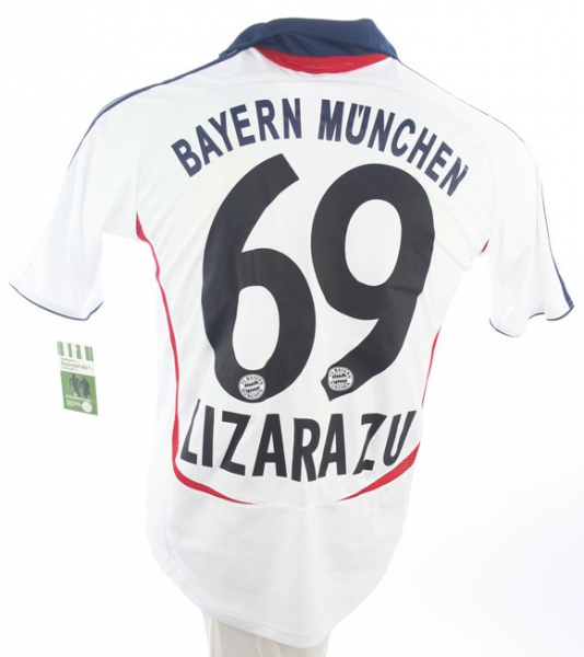 Adidas FC Bayern München jersey 69 Bixente Lizarazu 2006/07 T-com white men's M o XL
