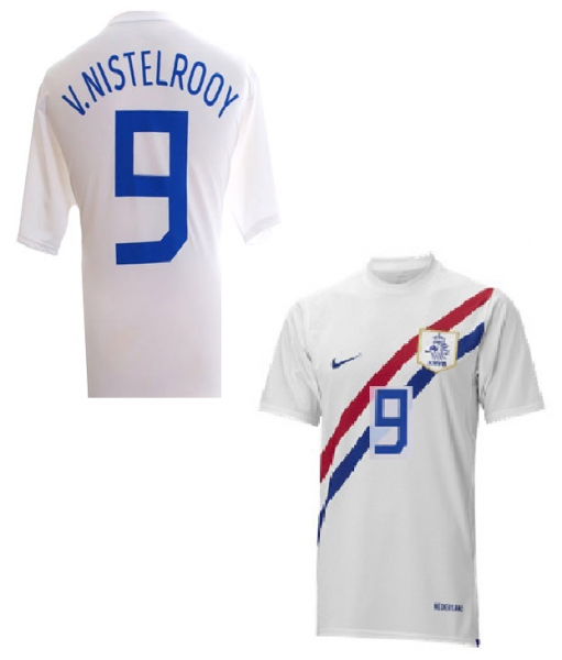 Nike Países Bajos camiseta 9 Ruud van Nistelrooy copa del mundo 2006 blanco senor XL