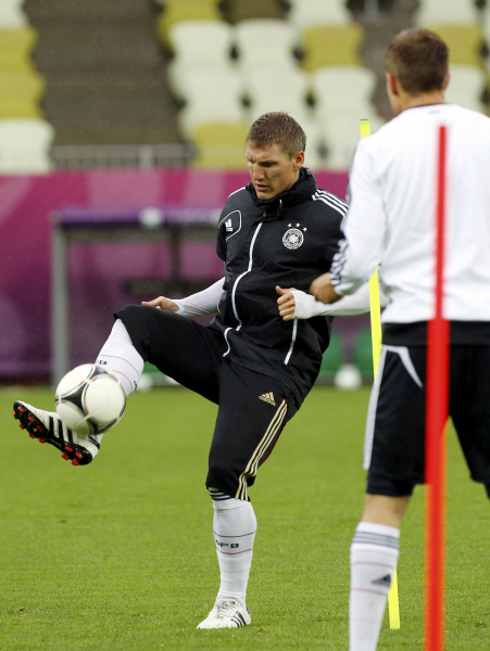 Adidas Deutschland Jacke Match Worn 7 Bastian Schweinsteiger DFB Euro 2012 Schwarz Herren L=7