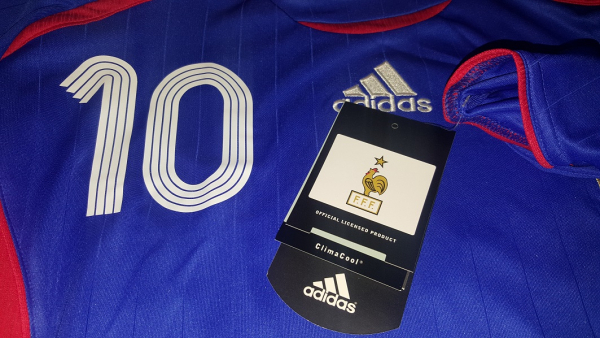 Adidas France jersey 10 Zinedine Zidane World Cup 2006 home NEW men's M L or XL