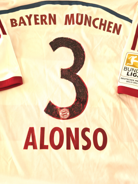 Adidas FC Bayern Munich jersey 3 Xabi Alonso 2014/15 away white men's M (b-stock)