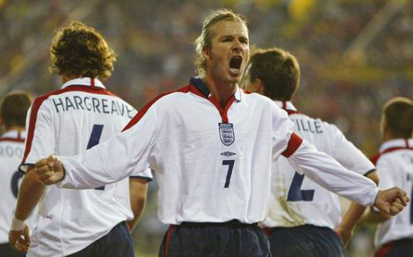 Umbro Inglaterra camiseta Euro 2004 maillot blanco senor XL