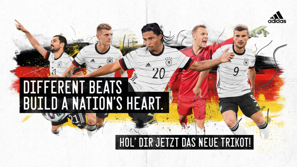Adidas Deutschland Trikot Euro 2020 2021 heim weiß DFB 4 Sterne Herren L