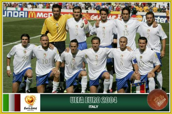 Puma Italien Trikot 21 Andrea Pirlo Euro 2004 Away weiß Herren XL