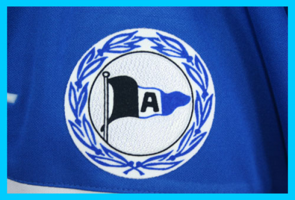 Saller Arminia Bielefeld Trikot 9 Isaac Boakye 2005/06 Matchworn Krombacher Herren L/XL