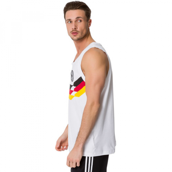 Adidas Deutschland Tank-Top T-shirt 1990 weiß Originals DFB Neu Herren S/M/L/XL