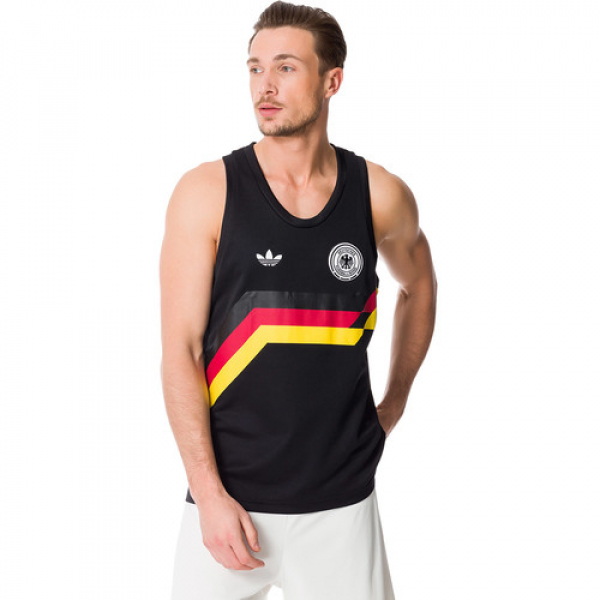 Adidas Deutschland Tank-Top T-shirt 1990 schwarz Originals DFB Neu Herren S/M/L/XL
