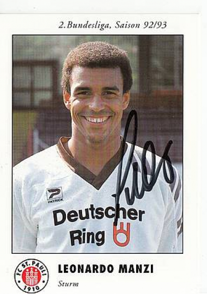 Patrick FC St. Pauli Trikot 7 Leonardo Manzi 1992/93 Deutscher Ring Neu Heim Herren XL oder XXL/2XL